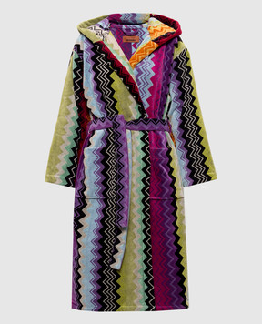 Missoni Home Giacomo patterned terry long robe 1G3AC99708