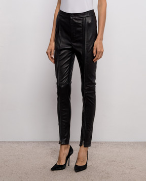 Tom Ford Black leather pants with zippers PAL782LEX468