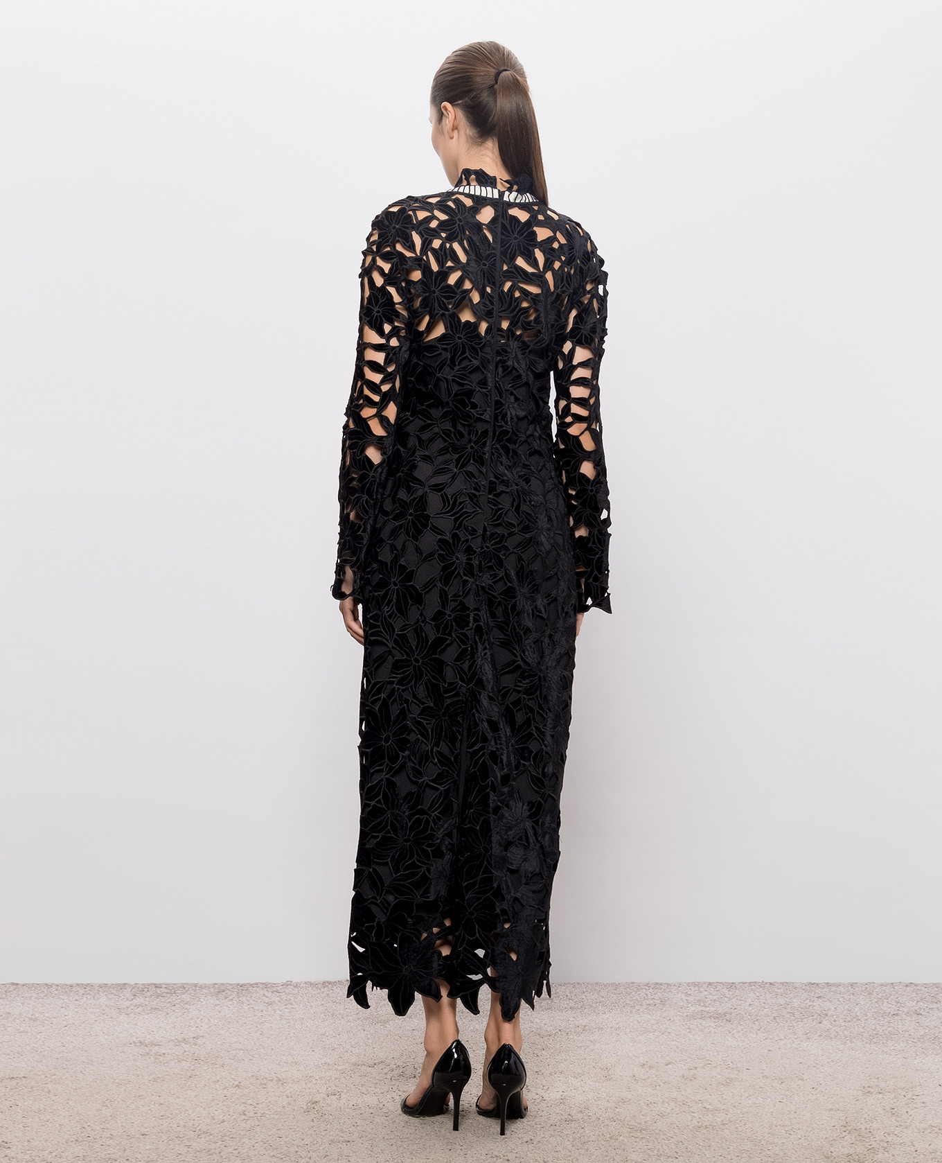 Black velour dress Thiora Simkhai 3