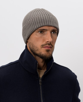 Brunello Cucinelli Khaki cashmere hat M2293900