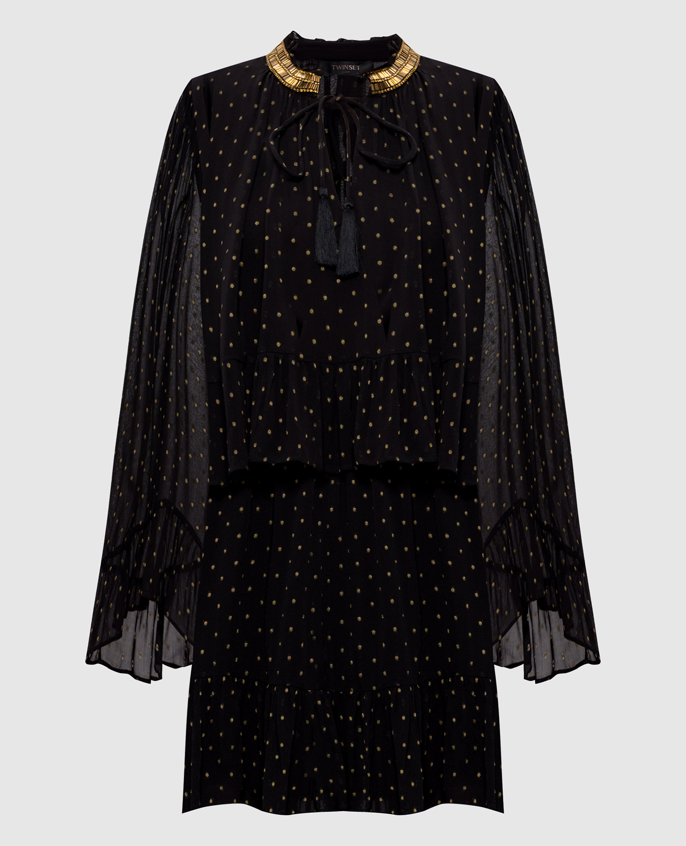 

Black polka dot dress Twinset