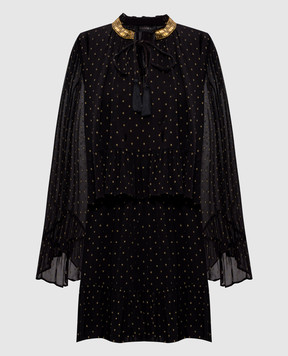 Twinset Black polka dot dress 252TS2281