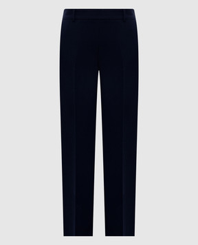 Twinset Blue pants with logo embroidery 261TE2130