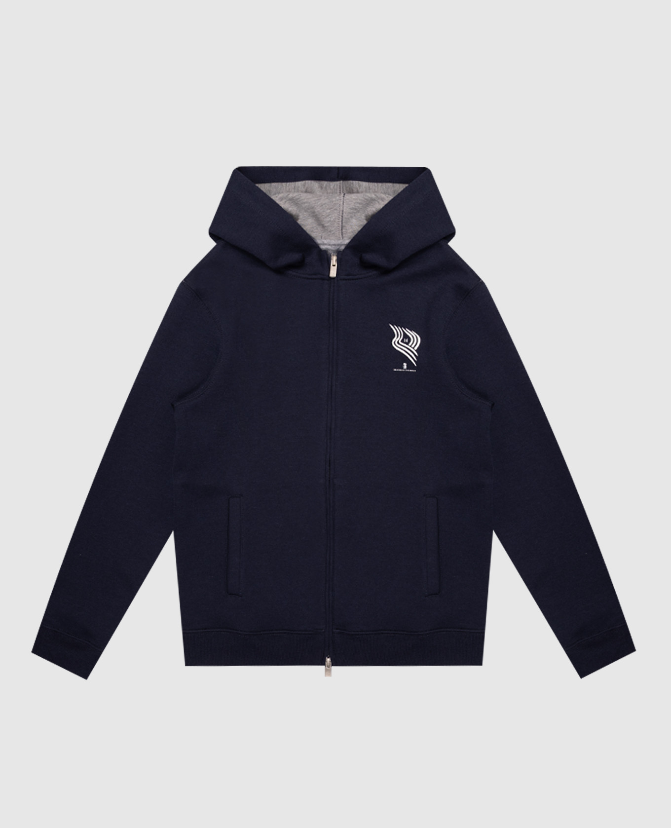 Children's blue sports jacket with print