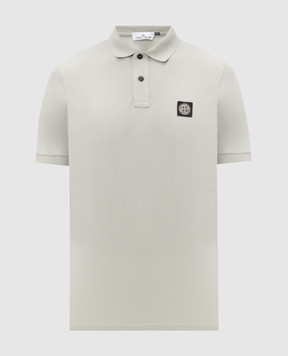 Stone Island Green polo shirt with logo patch L1S152200008S0017