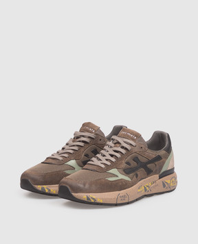 Premiata Mick 0.1 khaki combination sneakers MICK01