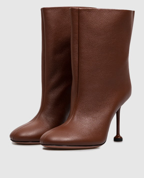 Babe Pay Pls Brown leather ankle boots 410927KO