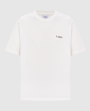 Vetements Ivory T-shirt with contrast print MH27TR220Ww