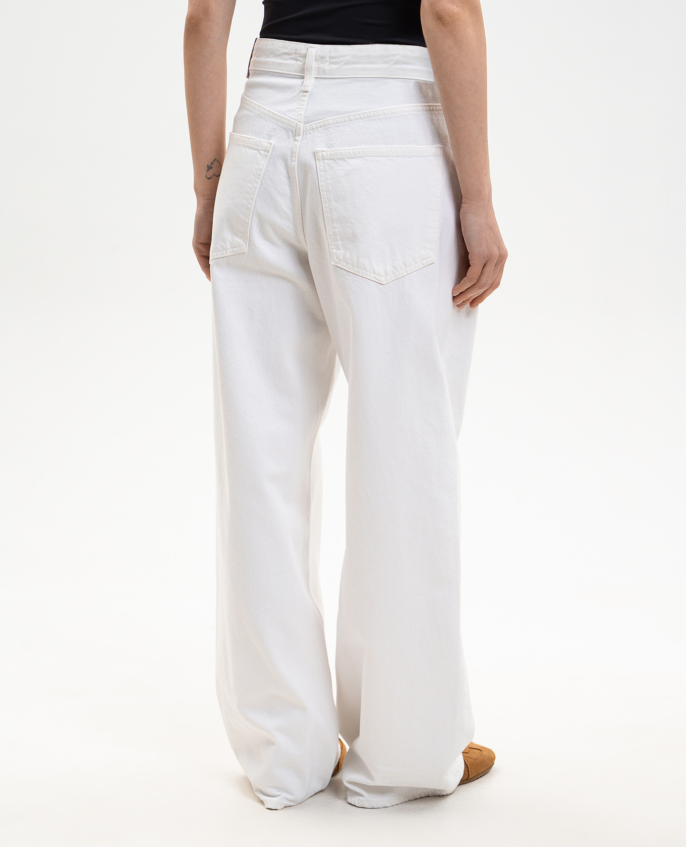 

Vana Fold white jeans AGOLDE