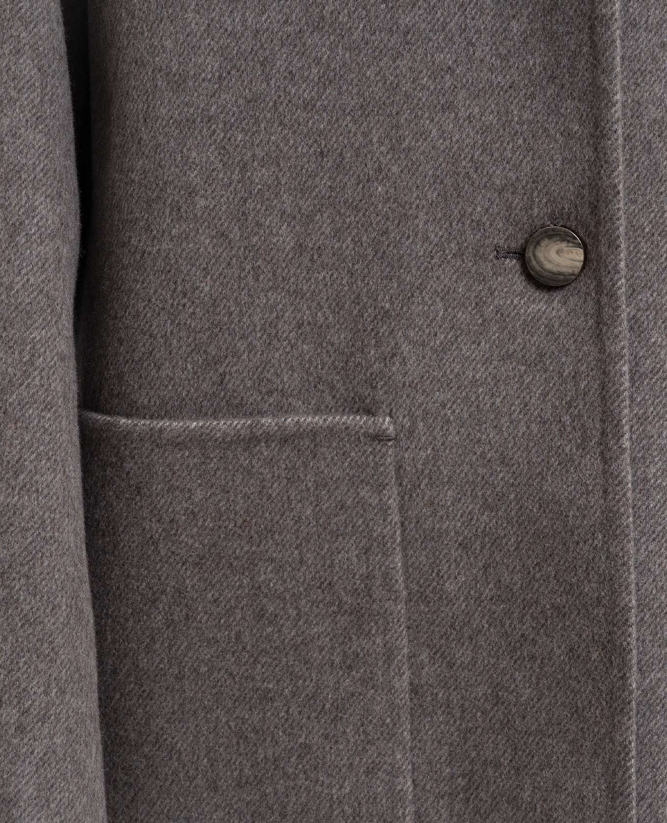

Grey cashmere jacket with logo Agnona