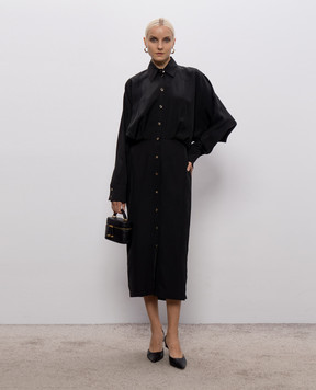 Max Mara Sportmax Black shirt dress VICINI SPXVICINI