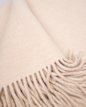 Brunello Cucinelli Beige reversible cashmere plaid MPLA98162L