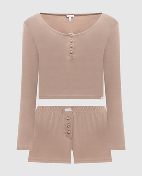 Dore & Rose Khaki Henley Pajamas HENLEYSLEEPSET