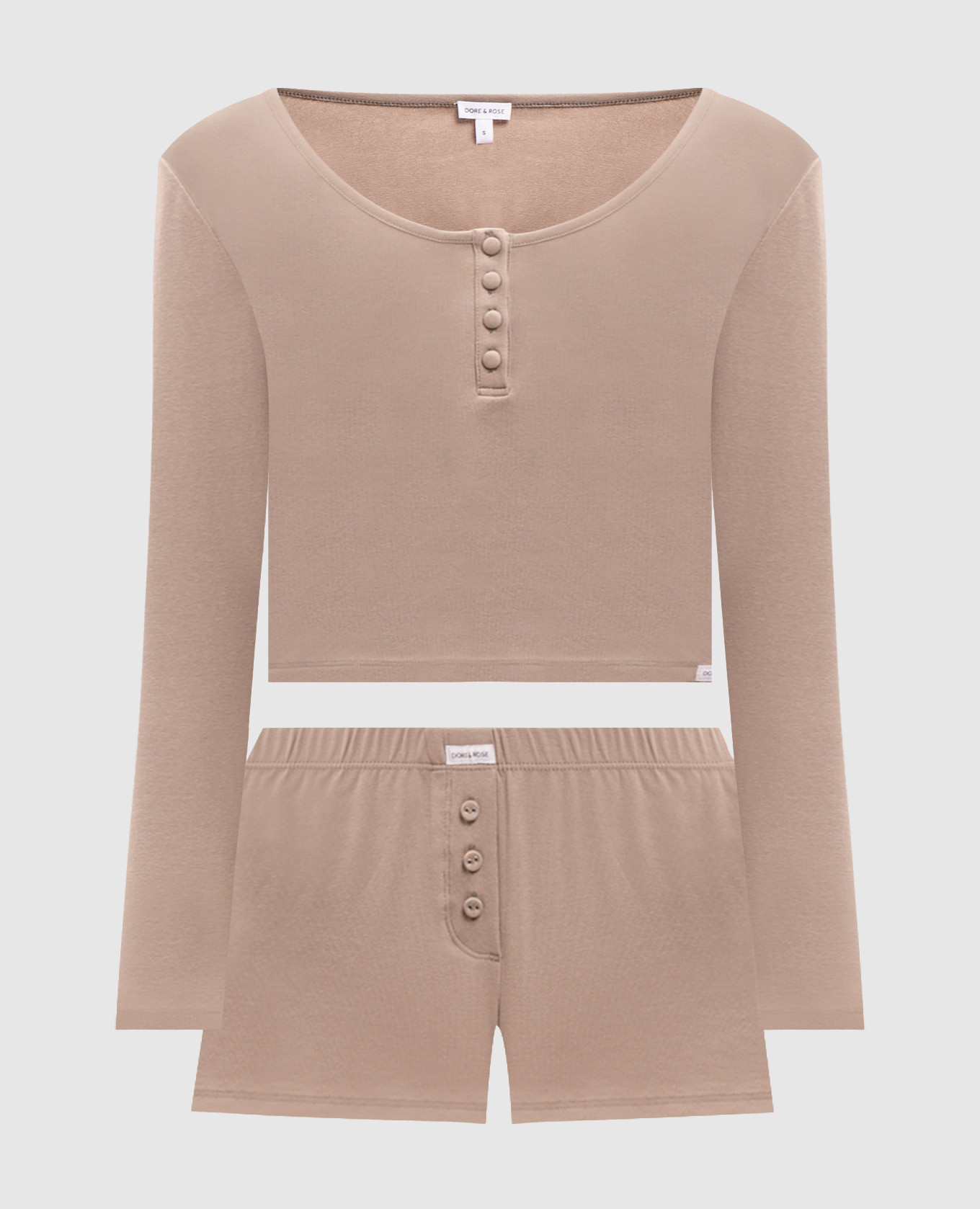 Khaki Henley Pajamas