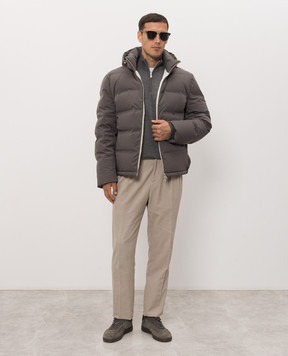 Brunello Cucinelli Gray wool and cashmere sweater M2400124