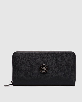 Stefano Ricci Black leather wallet with emblem PP440GURE