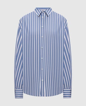 Brunello Cucinelli Blue striped shirt MH749MX706