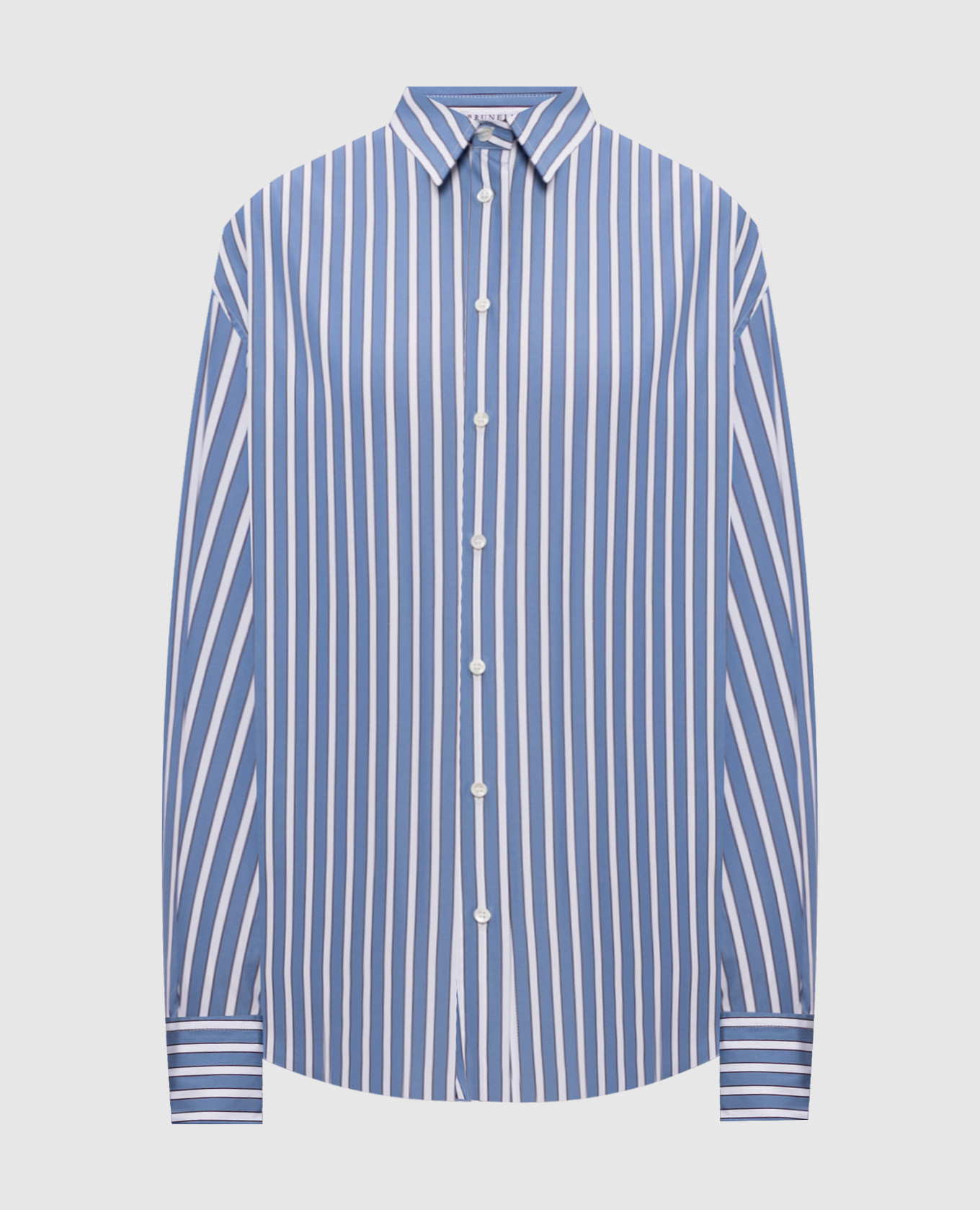 Blue striped shirt