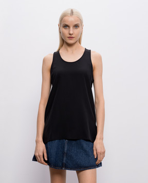 Brunello Cucinelli Black silk top MB993DZ300