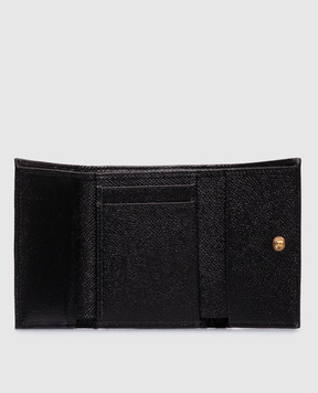 Dolce&Gabbana Black Dauphine leather wallet BI0770A1001