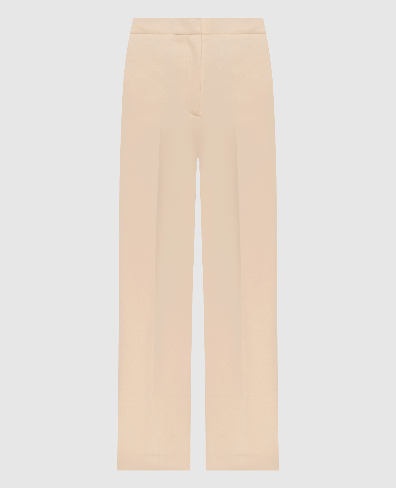 Beige pants with logo