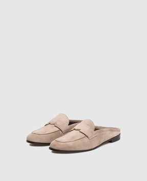 Max Mara Beige suede mules GOCCIA MXAGOCCIA
