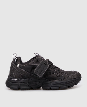 Off-White Black Denim Be Right Back sneakers with logo OWIA289Z26DEN001