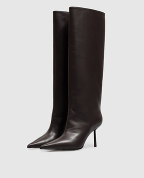 Le Silla Bella brown leather boots 4236C080BMPPGLM