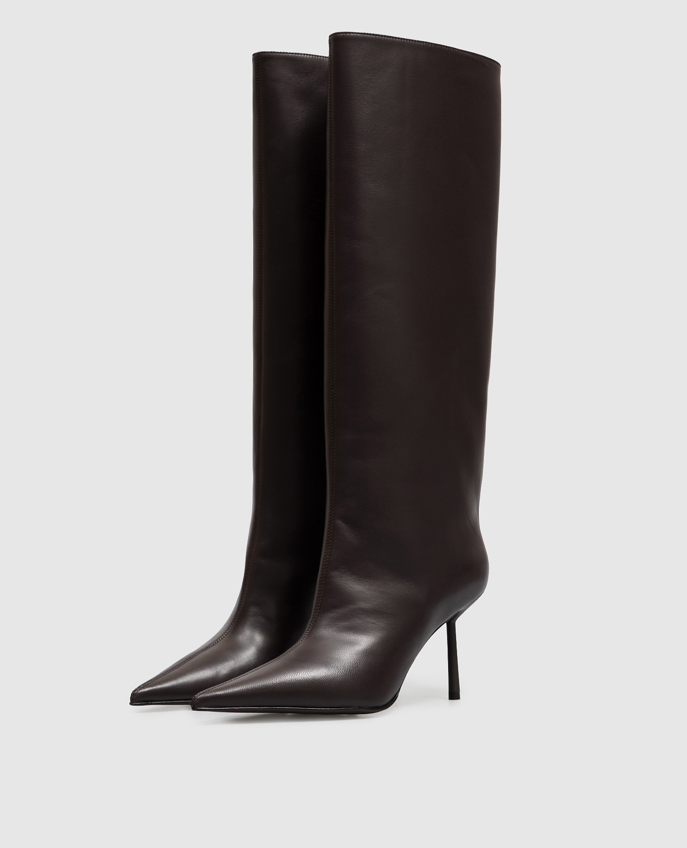 Bella brown leather boots Le Silla 2
