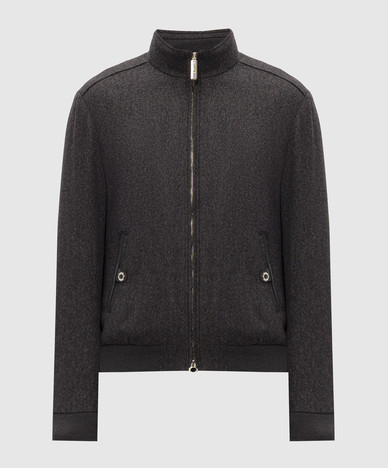 Gray wool and cashmere jacket