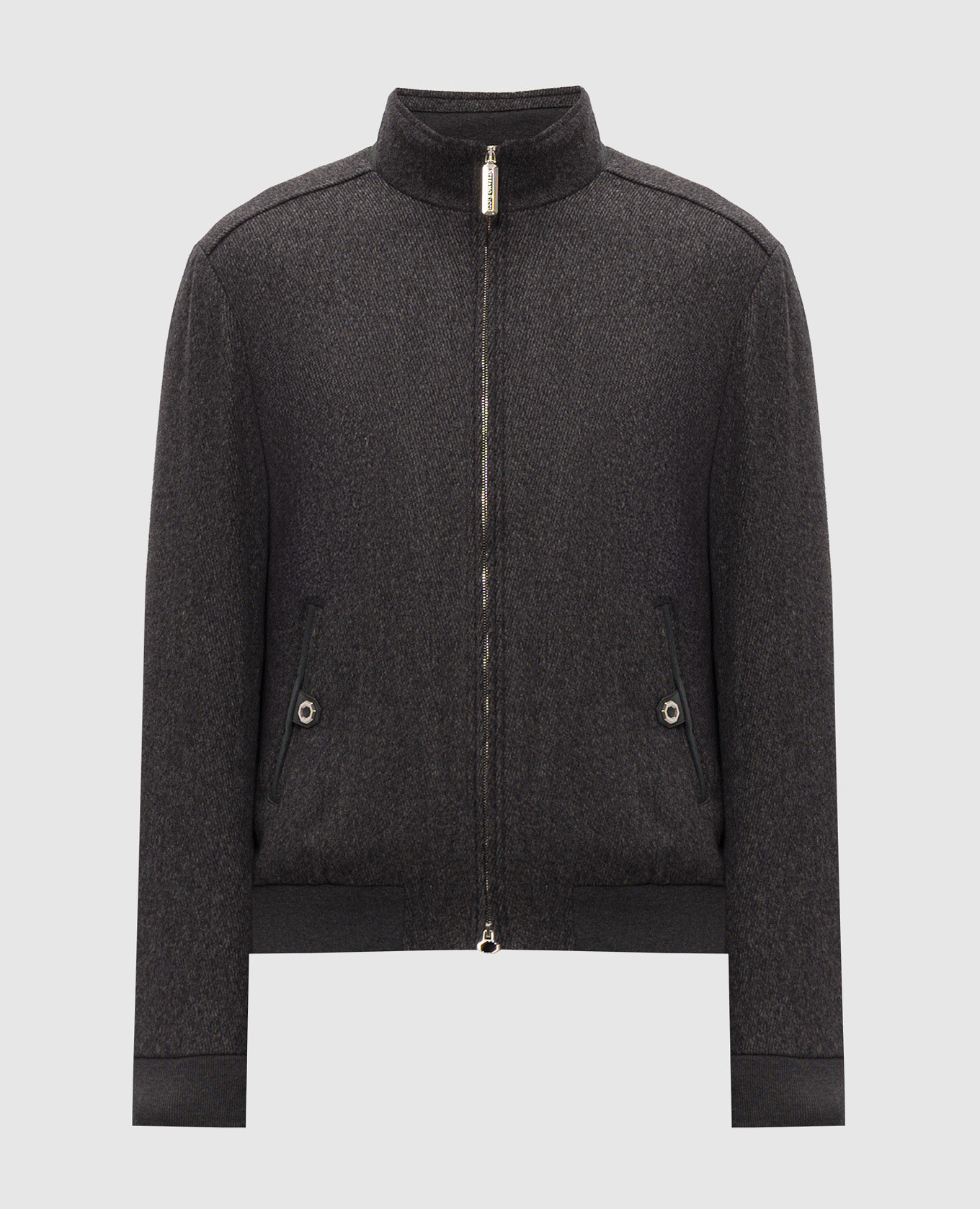 Gray wool and cashmere jacket