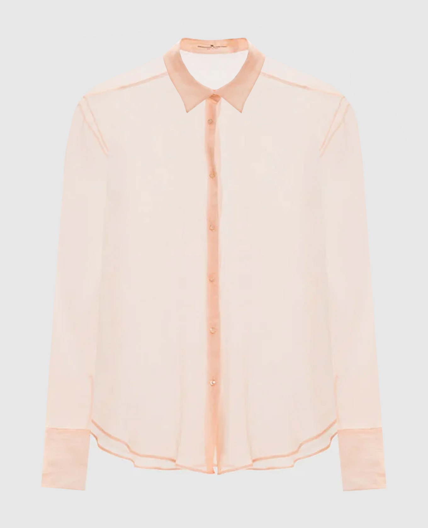 Chemisier en soie rose