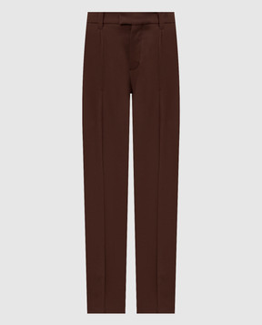 Brunello Cucinelli Brown wool pants MP553P9325