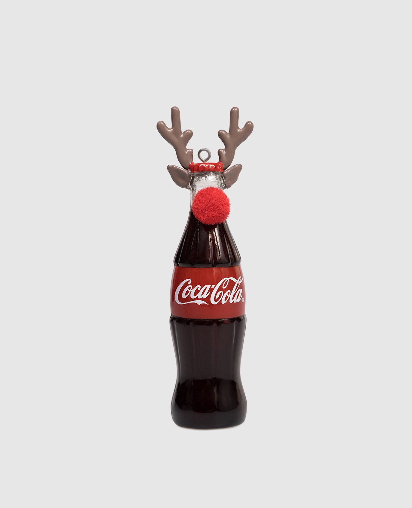 

Christmas tree decoration Rudolph Bottle Coca-Cola Antlers Red Nose Kurt Adler, Black