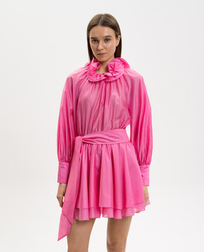 Twinset Pink mini dress with ruffles 261AP2181
