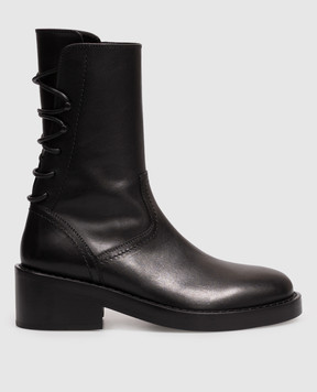 Ann Demeulemeester Henrica black leather boots B0010057LT047