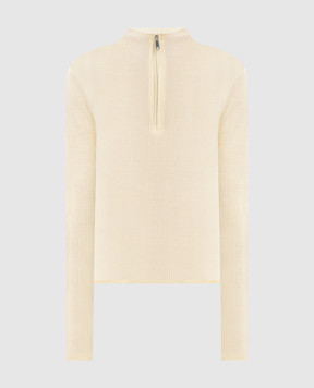Max & Co Yellow wool jumper with logo MCOMOSCHEA