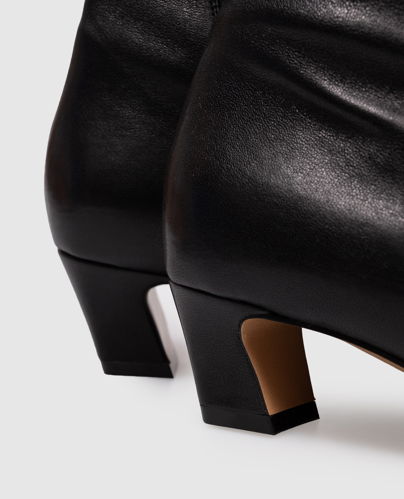 Nevada black leather ankle boots Khaite 5