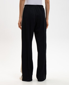 Palm Angels Black sweatpants with logo PWCJ010S24FAB001