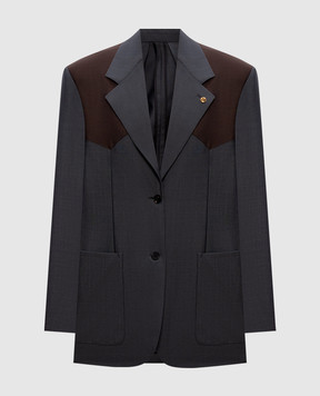 Versace Gray wool and mohair jacket 10243751A17669