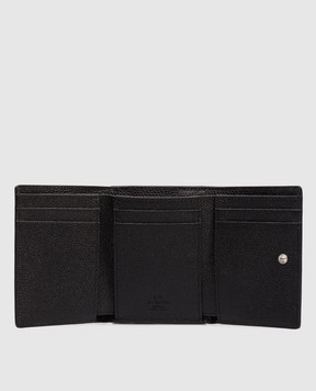 Valentino Black leather wallet with emblem 8Y2P0AS9UAG