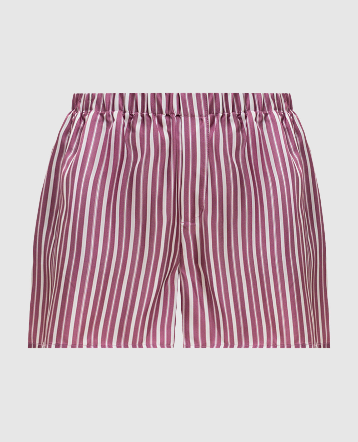 Franca pink striped silk shorts