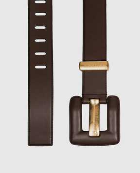 Balmain Anthem Brown Leather Belt HN0WJ245LSAX