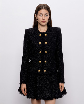 Balmain Black jacket with wool HF1SM620WD65