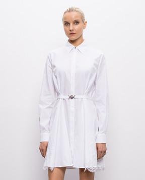 Versace White shirt dress with lace 10226201A13878