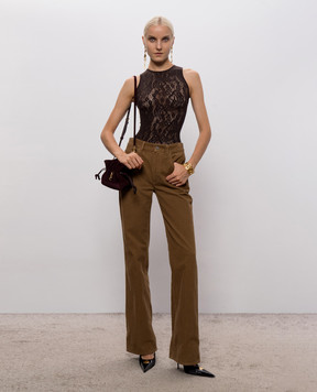 Wolford Brown bodysuit INFINITE ROSE 79349