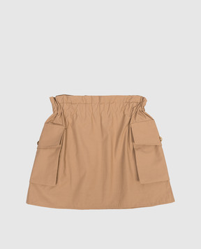 Balmain Children's brown cargo skirt BY7B01B00941214