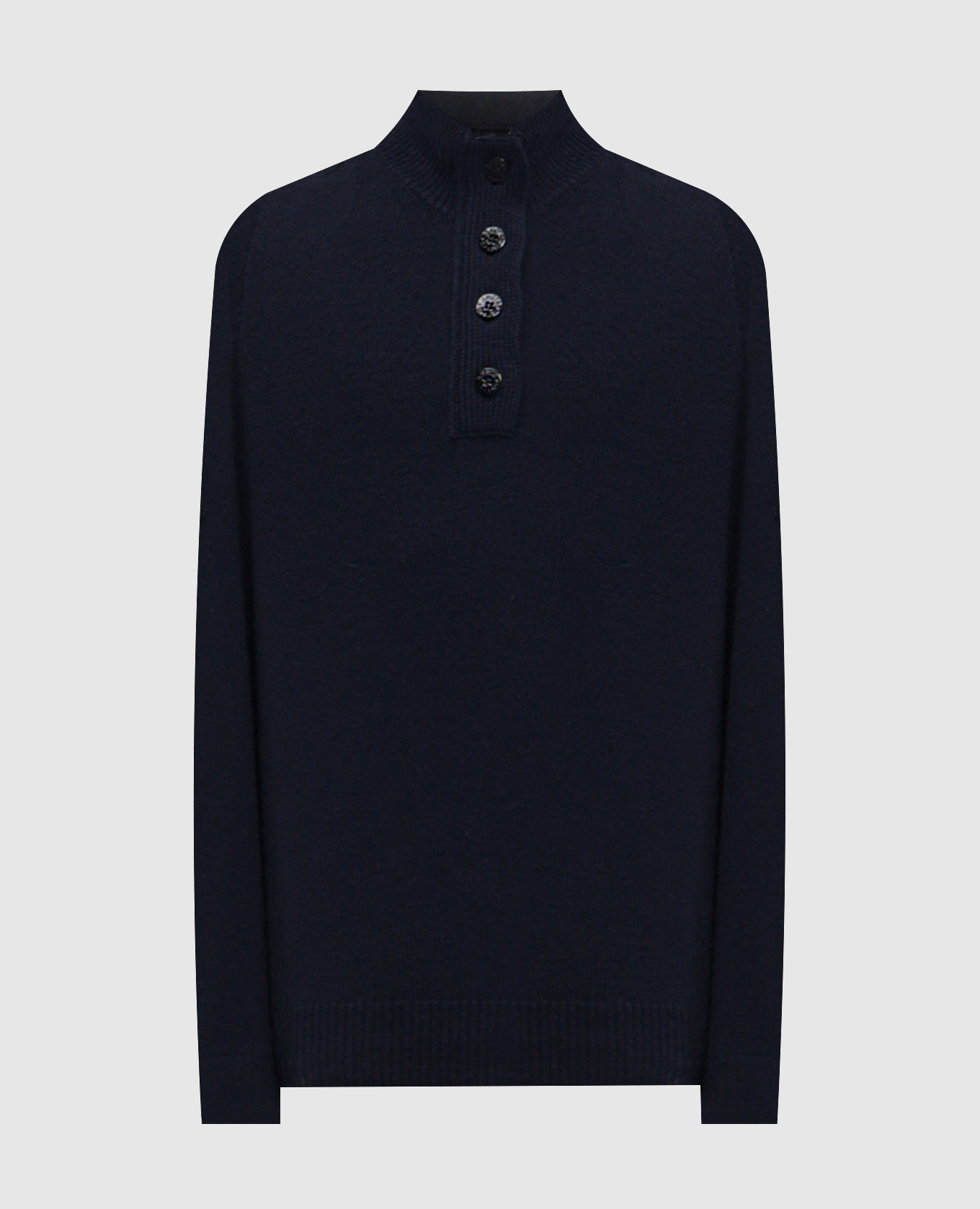 

Blue wool sweater with logo patch Stone Island