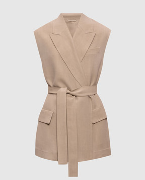 Brunello Cucinelli Beige linen vest MH1267754