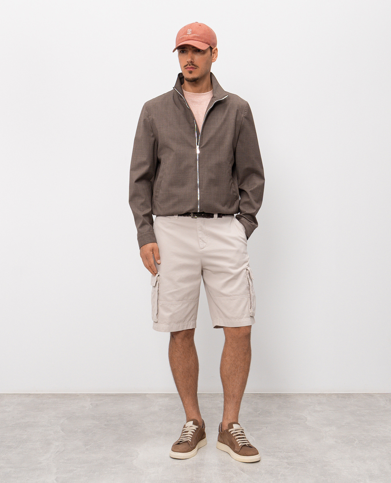 

Beige cargo shorts Brunello Cucinelli